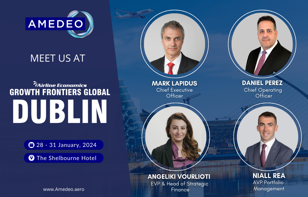 Meet us at Airline Economics Conference Dublin 28-31 January - Amedeo